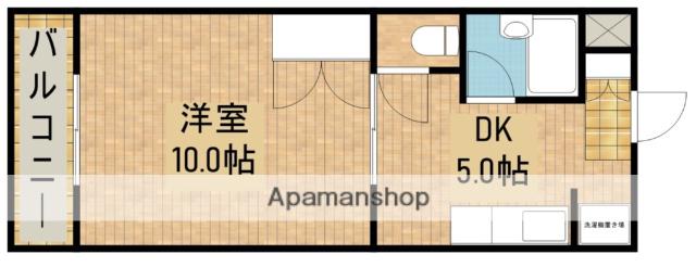 ア・ラ・モードS(1DK/2階)の間取り写真