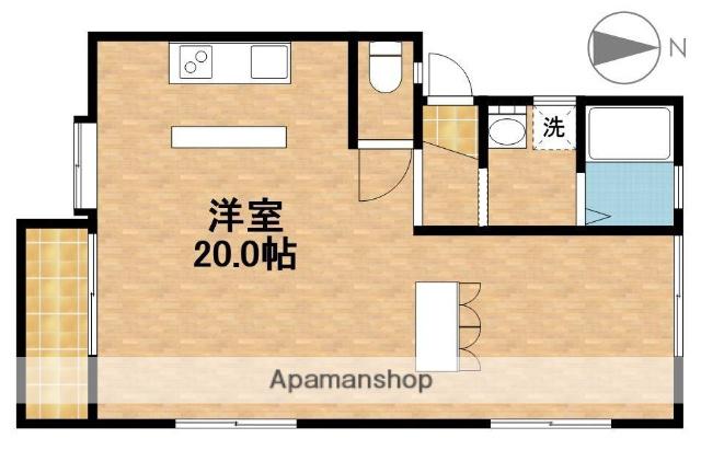 エスポワヒルズ(ワンルーム/1階)の間取り写真