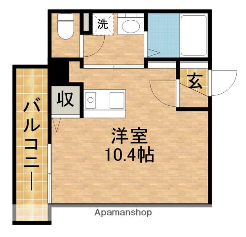 アップル第7 マンション(ワンルーム/3階)の間取り写真
