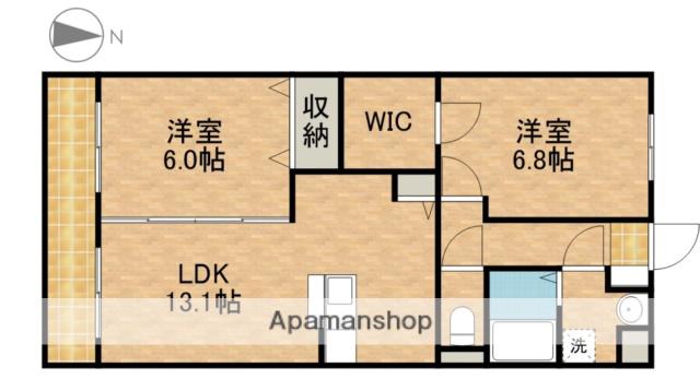 グランストーク北島(2LDK/3階)の間取り写真