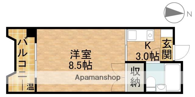 メゾンベルシャンブル(1K/1階)の間取り写真
