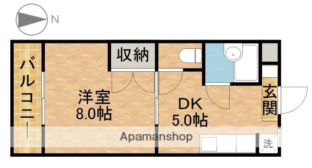 アイ&ユウ壱番館(1DK/3階)の間取り写真