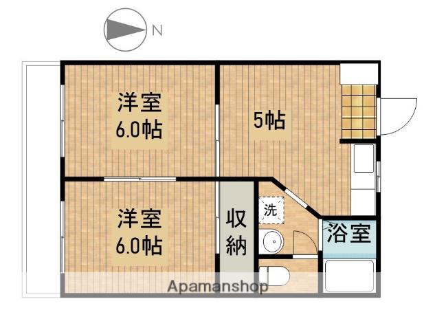 ハイムファンタジー(2K/2階)の間取り写真