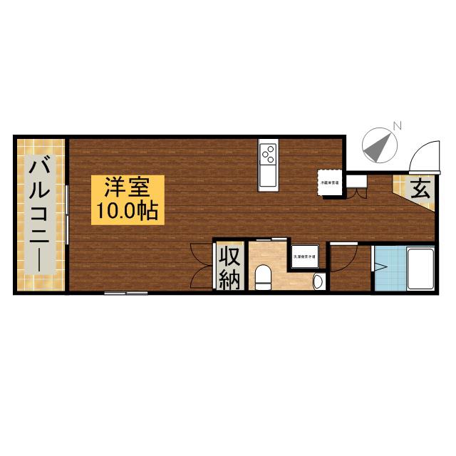 ARCO15(ワンルーム/5階)の間取り写真
