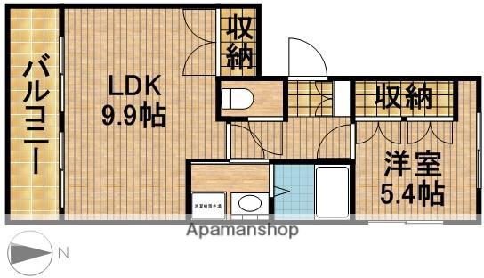 ヴィラ シェトワ(1LDK/1階)の間取り写真
