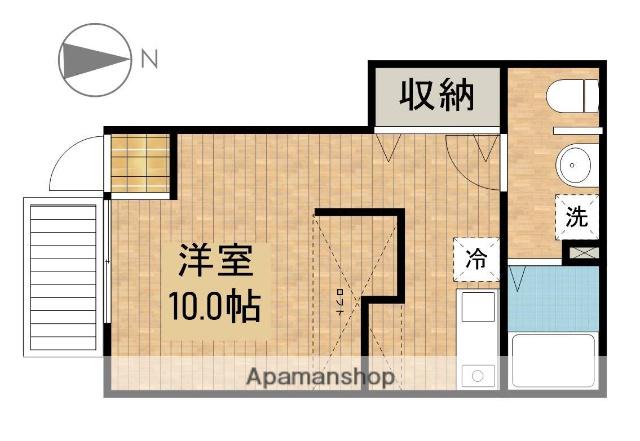 ロブスターハウス(ワンルーム/1階)の間取り写真