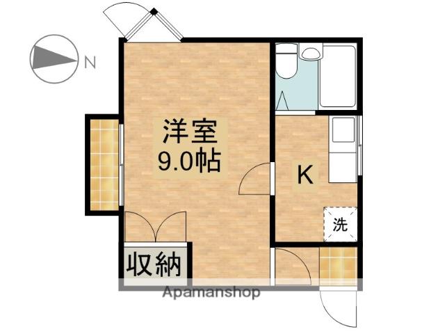 アレックスハイツ(1K/1階)の間取り写真