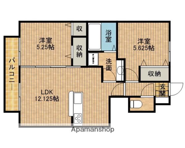 東海道本線 藤枝駅 徒歩18分 2階建 築11年(2LDK/1階)の間取り写真