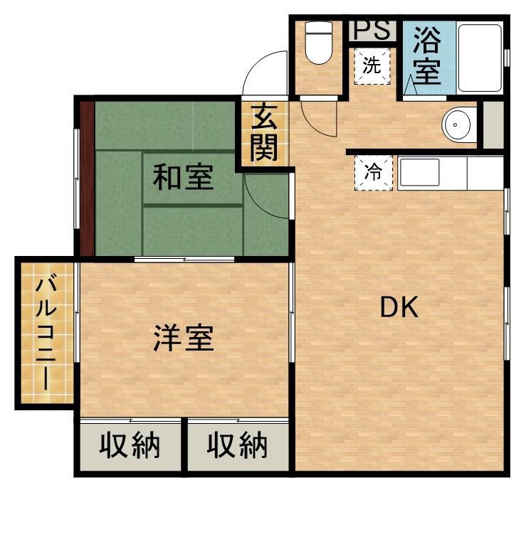 シティハイムソファレ(2LDK/2階)の間取り写真