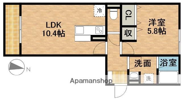 セイジュール・NA-SA(1LDK/3階)の間取り写真