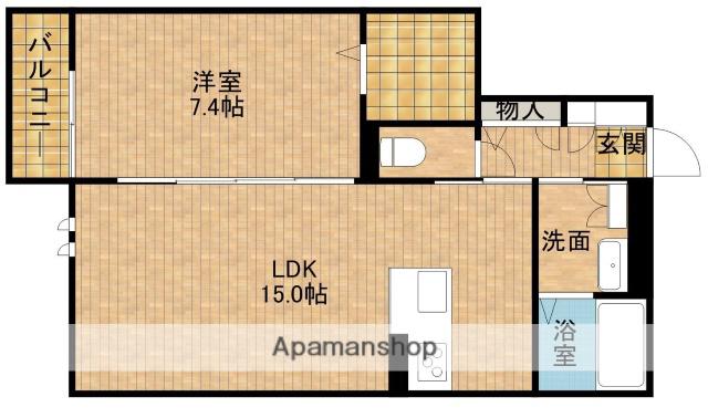 オーベルテューレ(1LDK/3階)の間取り写真