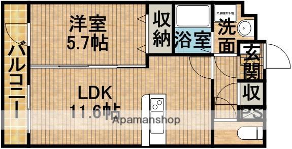 セラヴィー参番館(1LDK/1階)の間取り写真