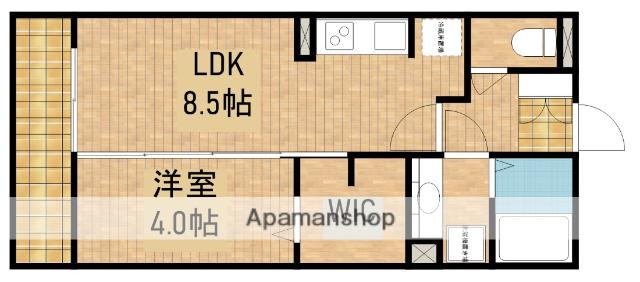 カーサ・マロニエ(1LDK/2階)の間取り写真