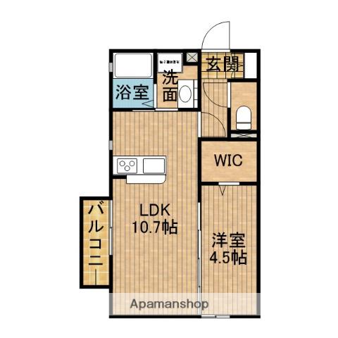 ドルチェ カーサ(1LDK/2階)の間取り写真