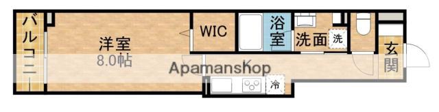 AMYLUMS常盤町(1K/3階)の間取り写真