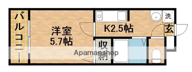 リエス上島A(1K/4階)の間取り写真