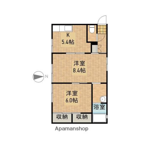 グリーンプラザ(2K/1階)の間取り写真