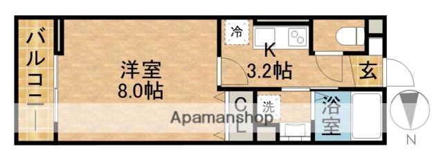 ラフィーネ(1K/2階)の間取り写真