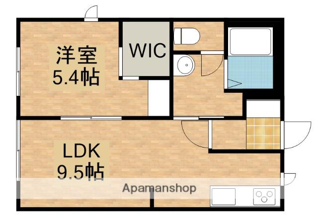 クローバーC(1LDK/1階)の間取り写真