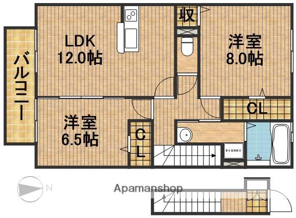 MARCHER FORME(2LDK/2階)の間取り写真