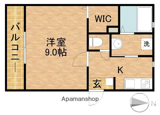 ロイヤルシティ浜松(1K/3階)の間取り写真