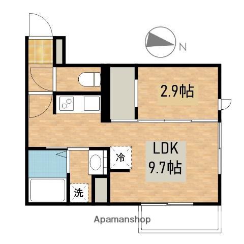サンリットASAHI(1LDK/1階)の間取り写真