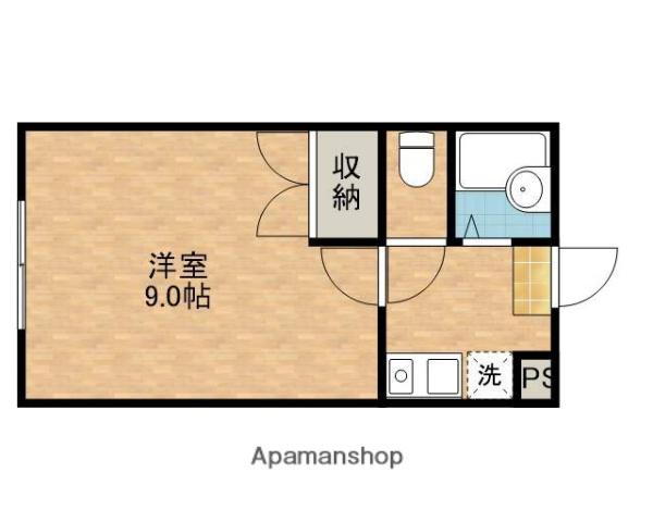 MONTE小石川(1K/3階)の間取り写真