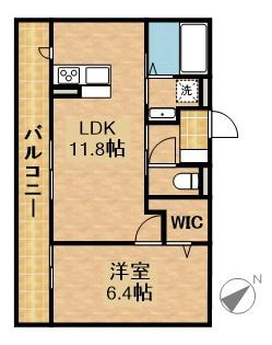 リュミエール(1LDK/3階)の間取り写真