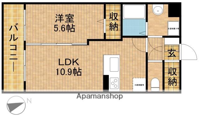 ベレッツァ神田町Ⅰ(1LDK/3階)の間取り写真