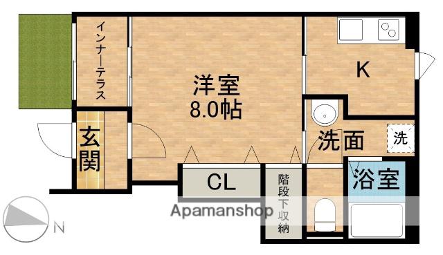 ELCIEL(1K/1階)の間取り写真