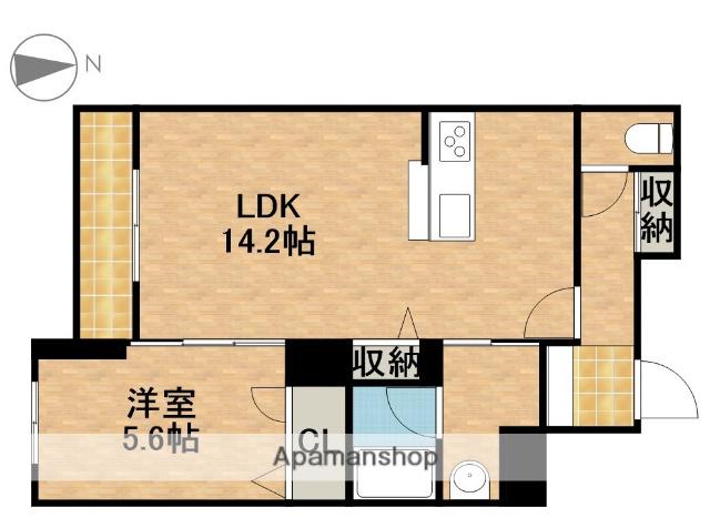 イルストーン古川(1LDK/1階)の間取り写真