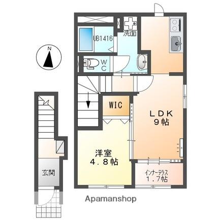 マ・グランⅩ(1LDK/2階)の間取り写真