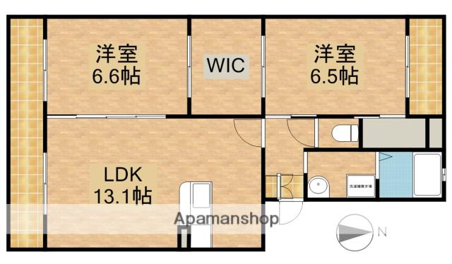 メテオール(2LDK/3階)の間取り写真