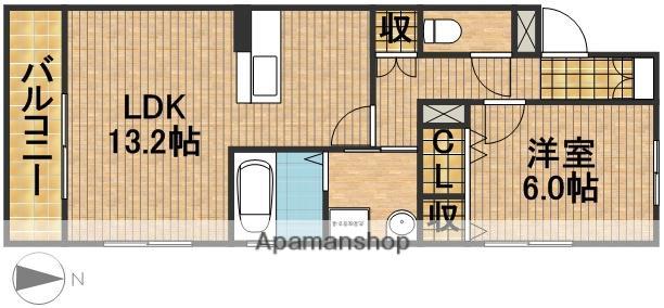 サンライズ布橋Ⅱ(1LDK/1階)の間取り写真
