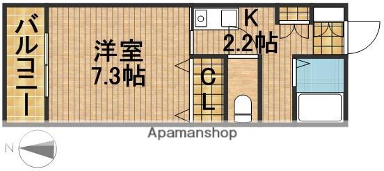 ハイツばしゃみち(1K/3階)の間取り写真