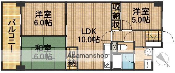 シティプラザ浜松(3LDK/5階)の間取り写真