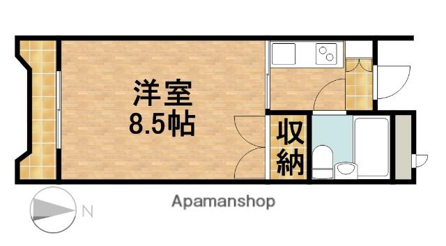 メゾンベルシャンブル(1K/1階)の間取り写真