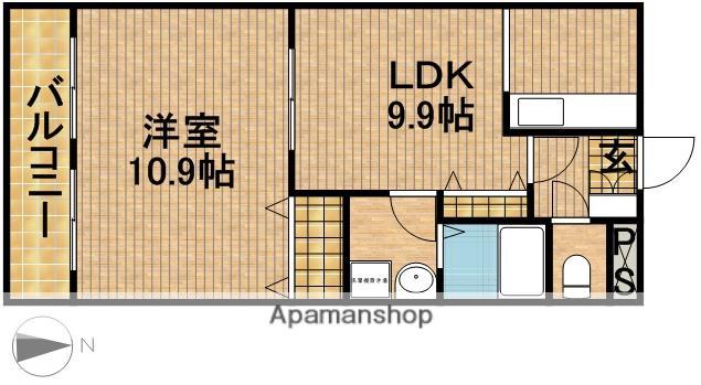 ピアビアン(1LDK/2階)の間取り写真