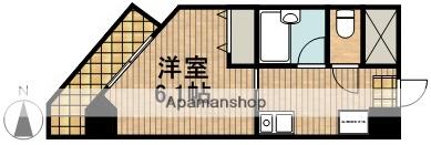 アルファビル(1K/3階)の間取り写真