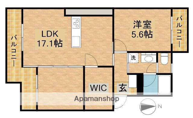 マンションヒカリⅡ(1LDK/2階)の間取り写真