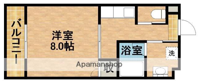 ソレアード(1K/2階)の間取り写真