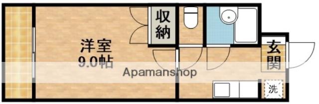 エターニⅡ(1K/3階)の間取り写真