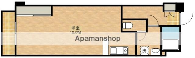 シティプレイス(ワンルーム/4階)の間取り写真