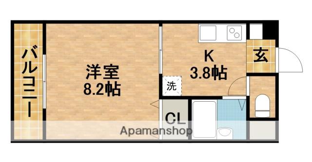 メゾン・ミッド・ヴィレッジ(1K/5階)の間取り写真