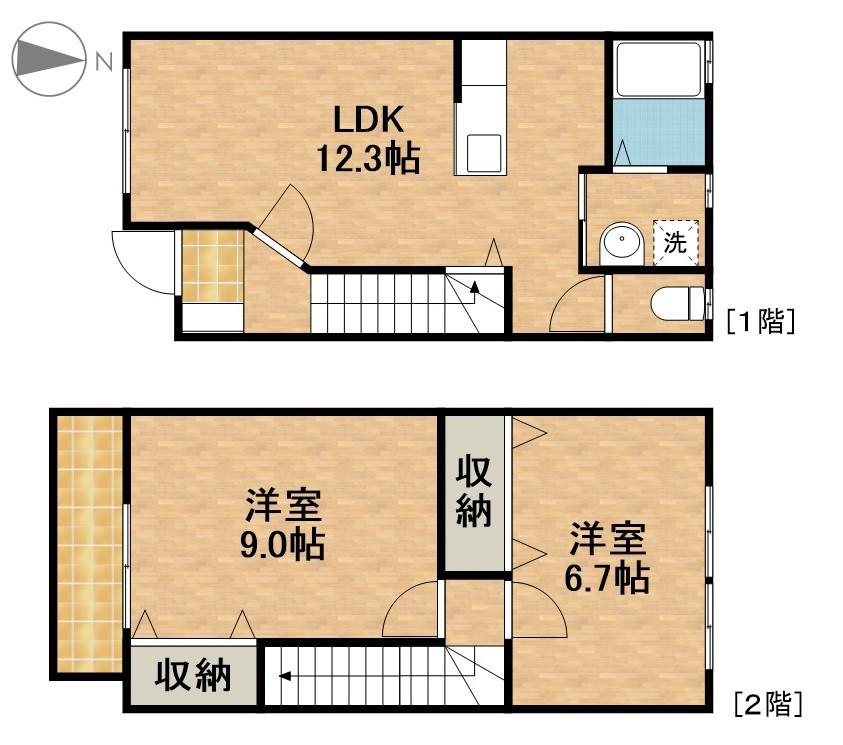 ＥＬ　ＲＯＳＡ　エルローサ(2LDK)の間取り写真
