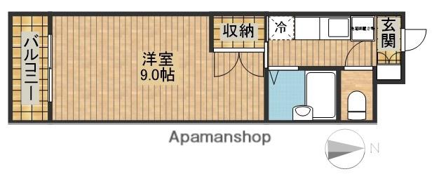 AVENUE布橋(1K/2階)の間取り写真