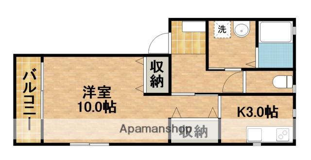 コーポプロスペール(ワンルーム/2階)の間取り写真