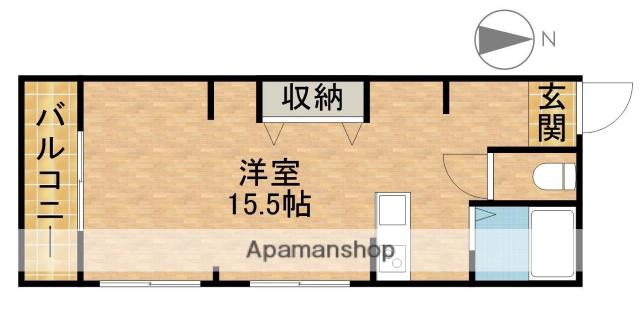 小林アパート(ワンルーム/2階)の間取り写真