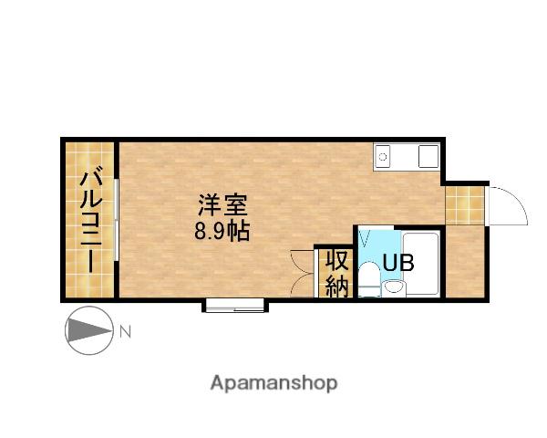 磐田グレイス第1マンション(ワンルーム/5階)の間取り写真