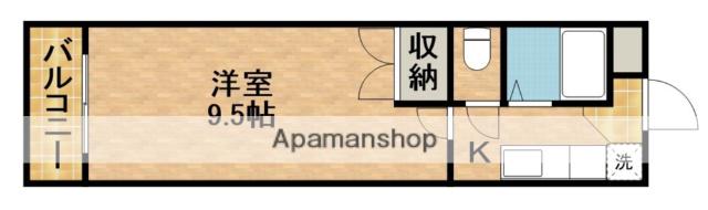 モンレーヴ三方原(1K/3階)の間取り写真